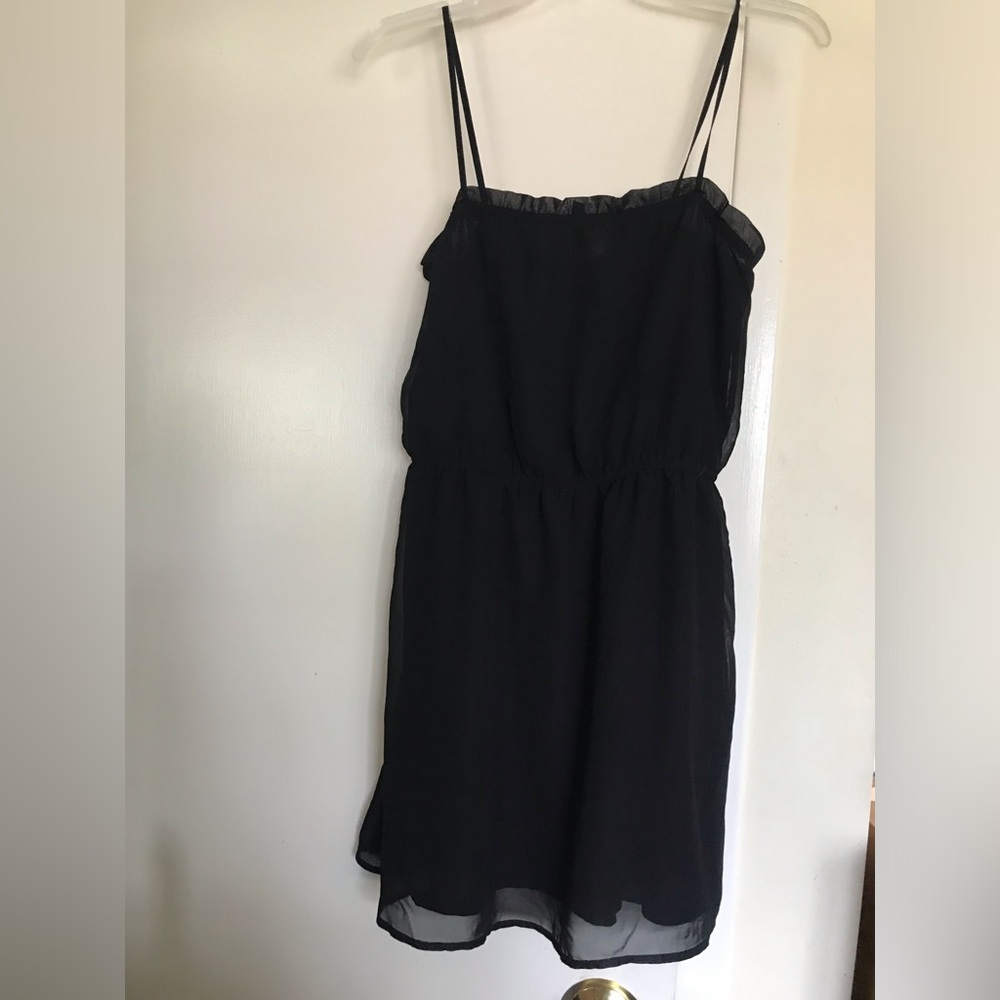 DIVIDED P&M size 8 Black Spaghetti-Strap Dress